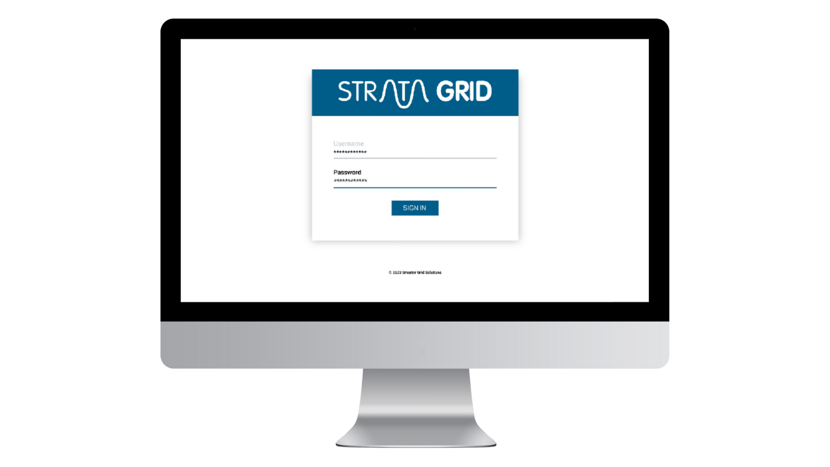 Strata Grid UI Login Screen | Smarter Grid Solutions