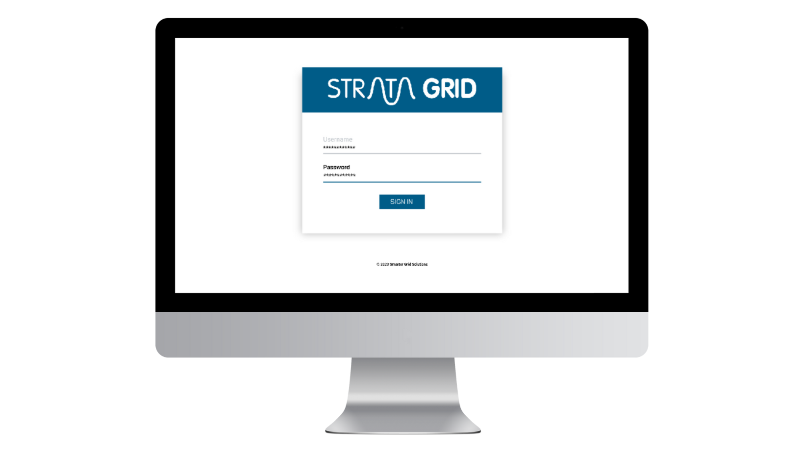 Strata Grid UI Login Screen | Smarter Grid Solutions